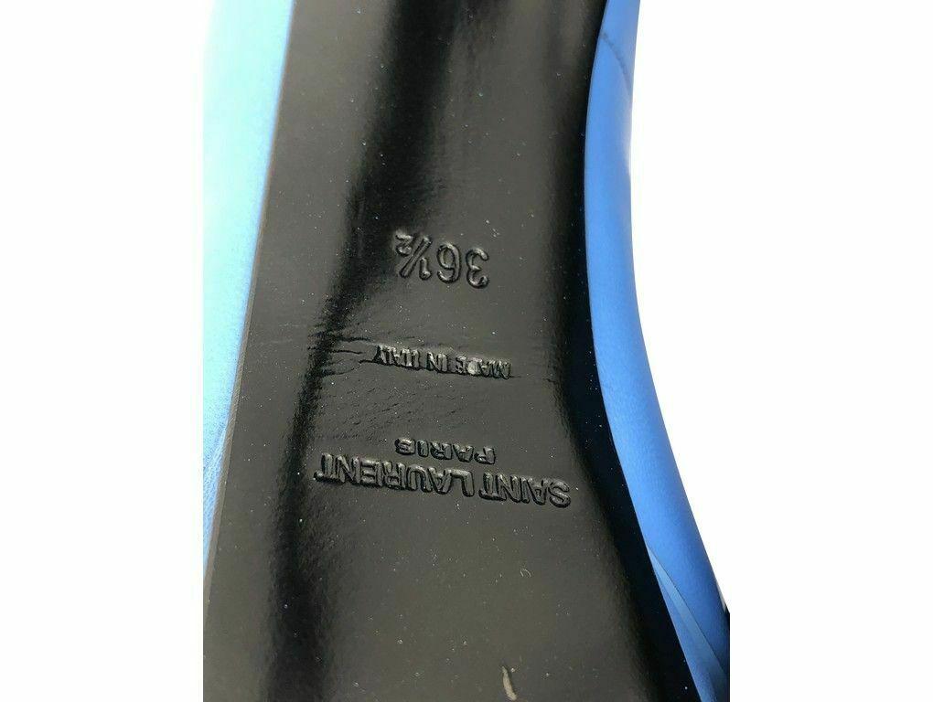 Saint Laurent Janis 105 Pumps in Blau - Größe 36,5 im Angebot 1