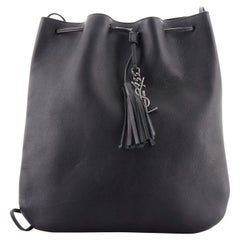 Saint Laurent Jen Flat Bag Leather Medium