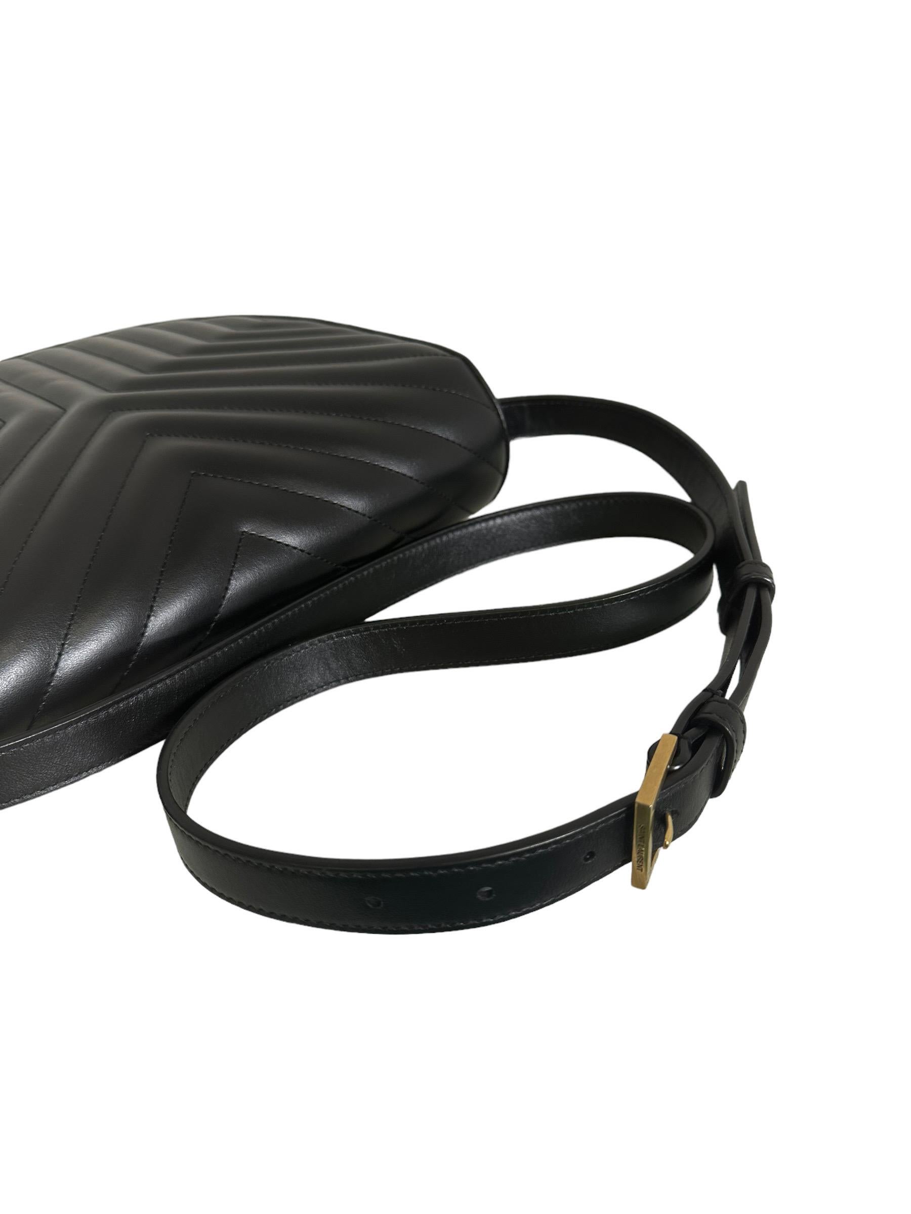 Saint Laurent Joan Black Leather Shoulder Bag 9