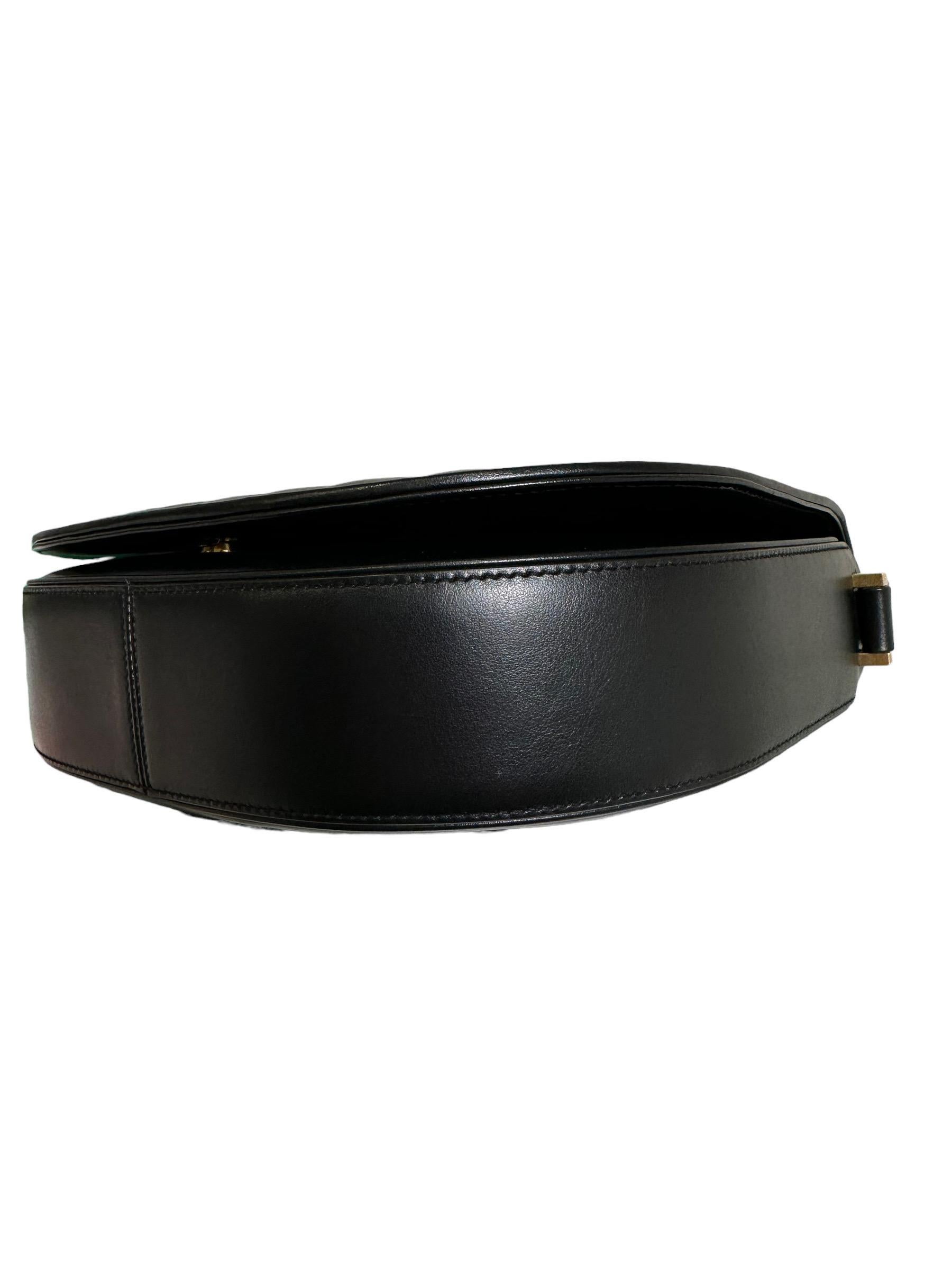 Saint Laurent Joan Black Leather Shoulder Bag 4