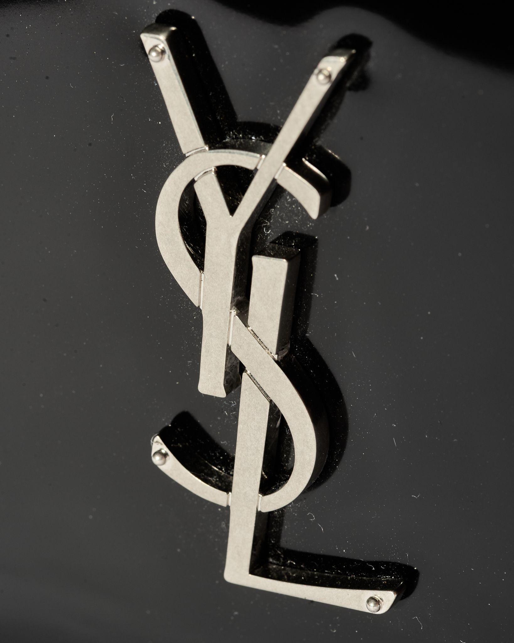 Saint Laurent Kate Chain Medium Black Patent Leather For Sale 6