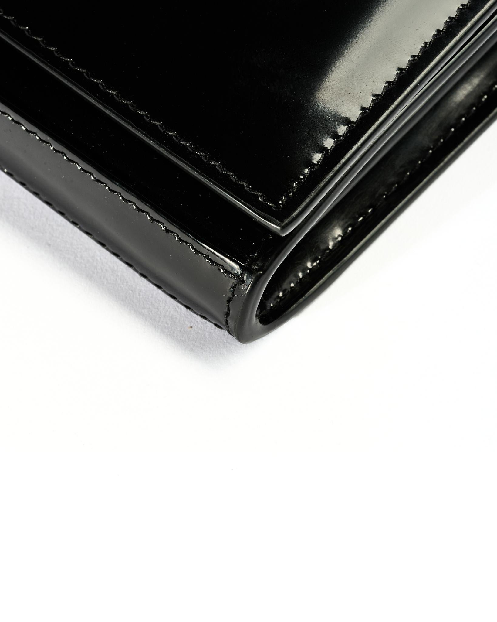 Saint Laurent Kate Chain Medium Black Patent Leather For Sale 4