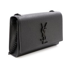 Saint Laurent Kate Grain De Poudre Black Hardwar Leather Small Shoulder Bag