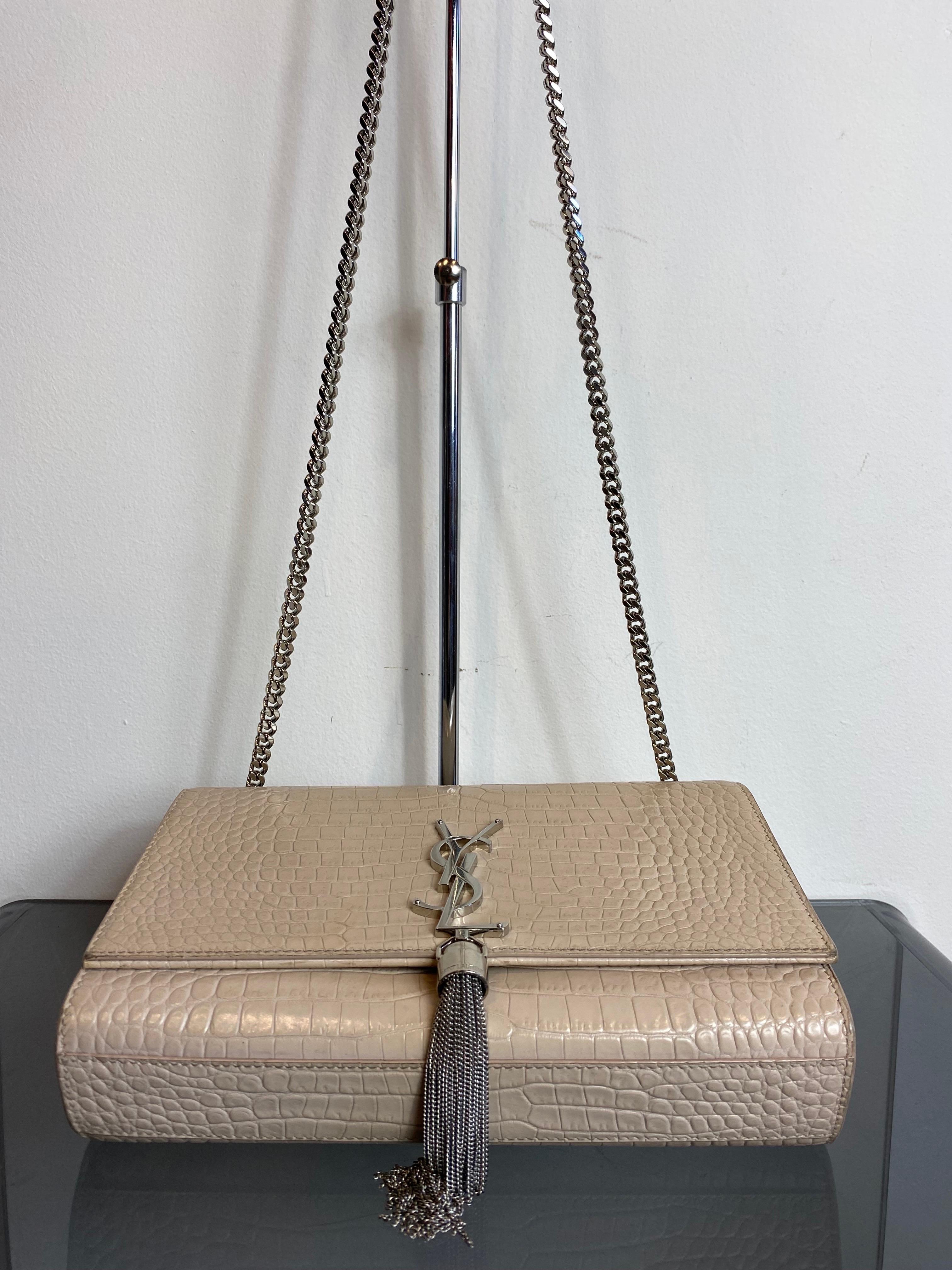 Women's or Men's Saint Laurent Kate monogramme pochette For Sale