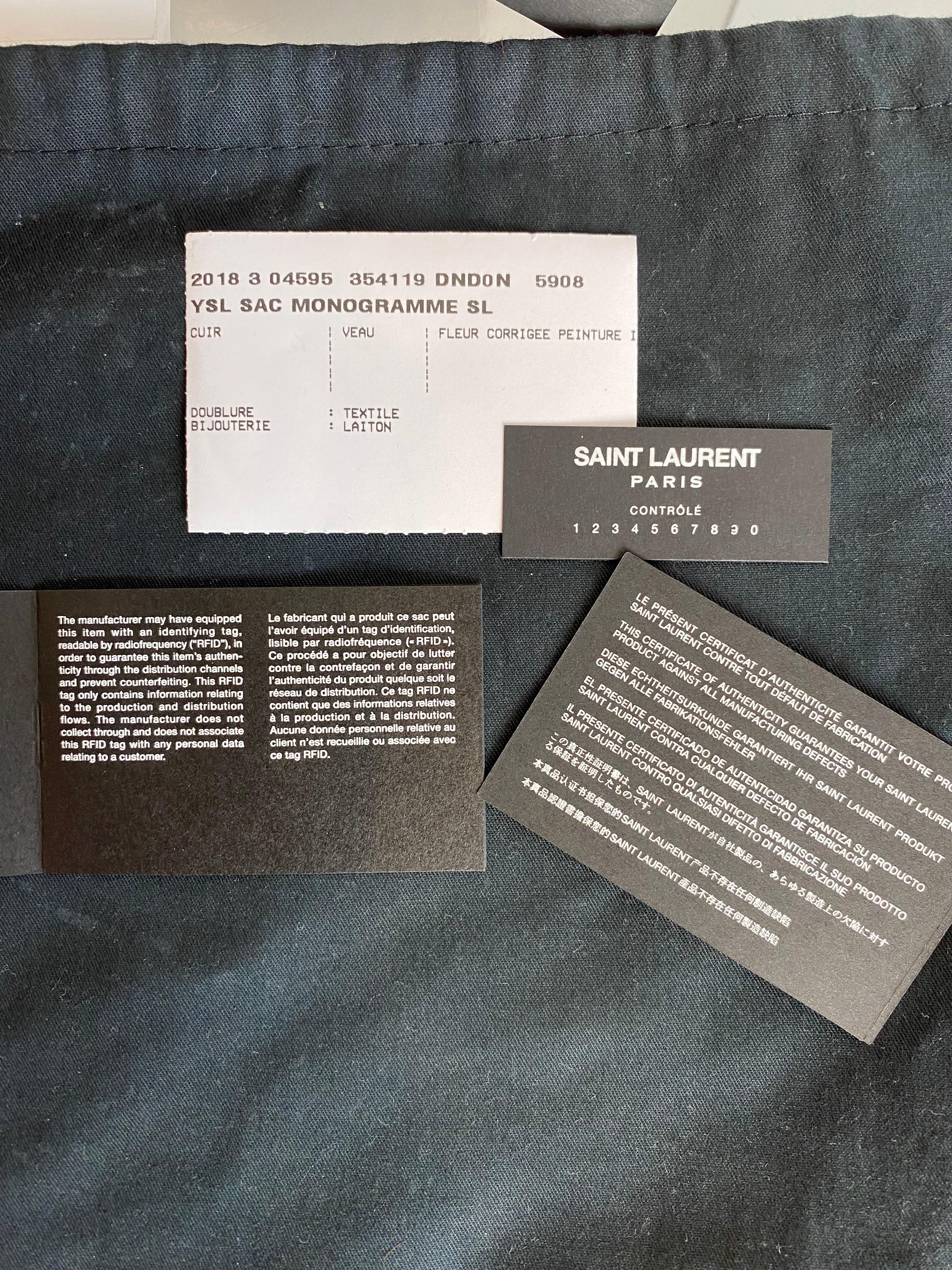 Saint Laurent Kate monogramme pochette For Sale 3