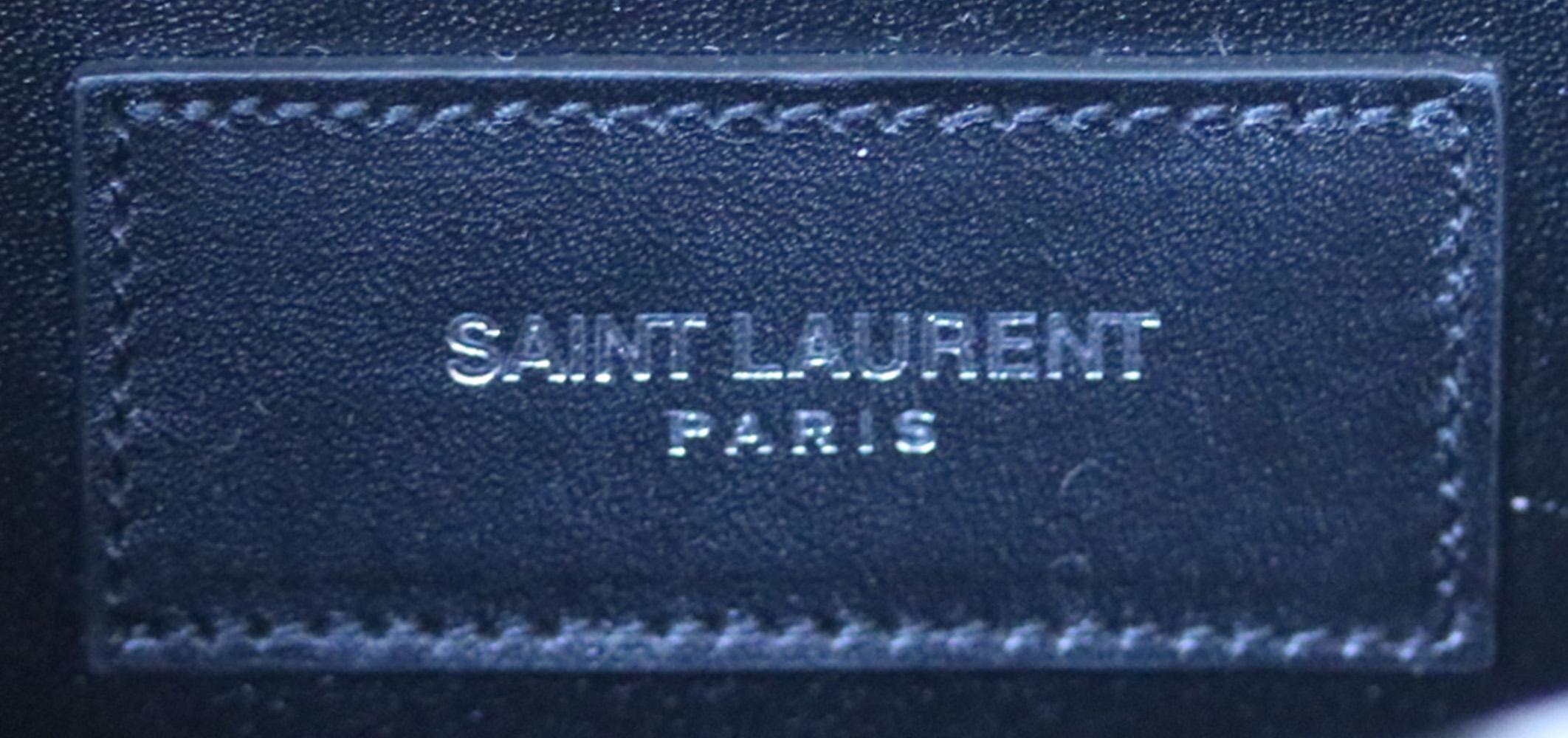 Saint Laurent Kate Monogramme Printed Leather Clutch 2