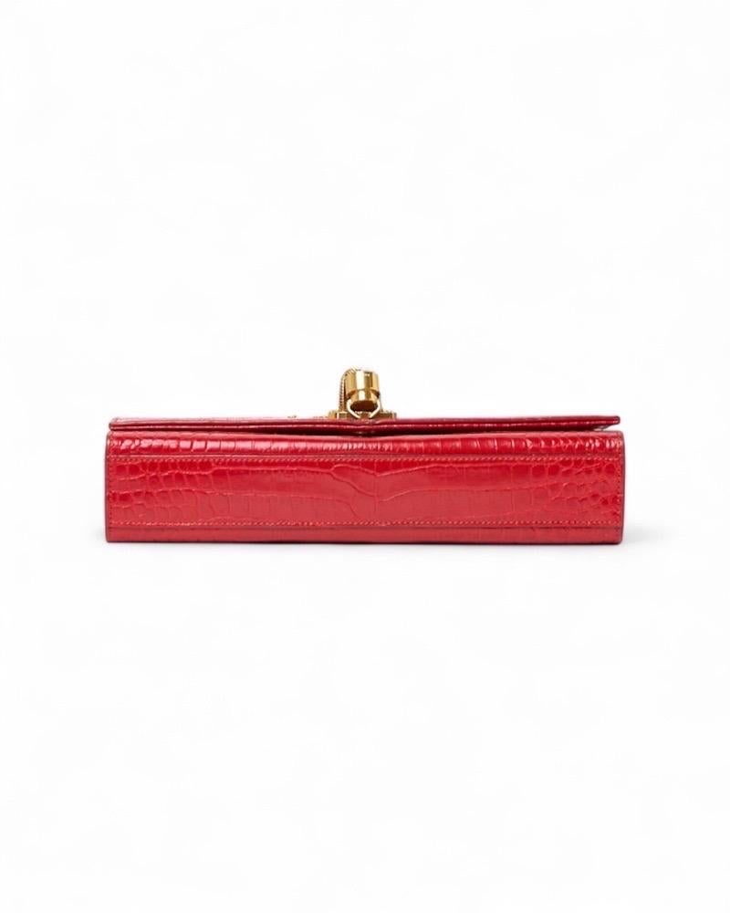 Saint Laurent Kate Nappina Media Cocco Rossa in vendita 3