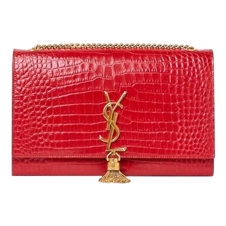 Saint Laurent Kate Nappina Media Cocco Rossa