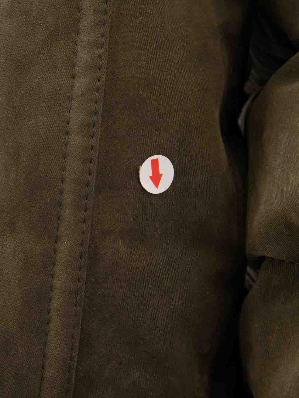 Saint Laurent Khaki Quilted Puffer Jacket Size L 1
