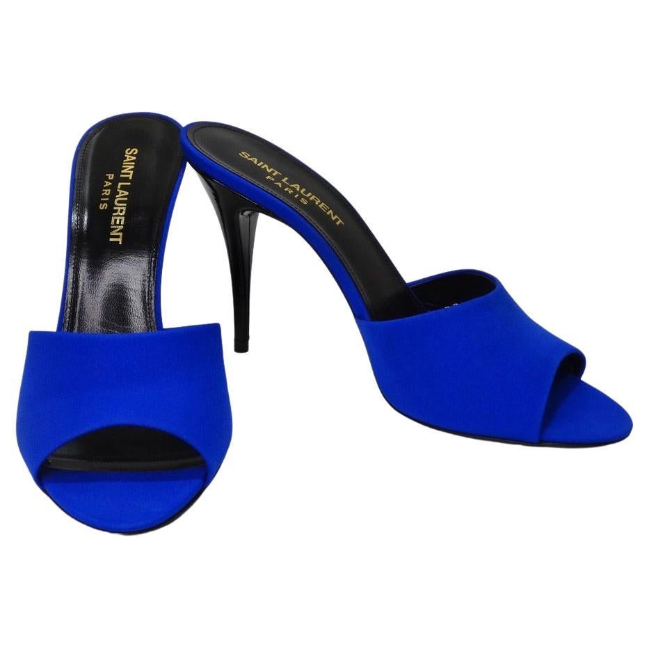 Saint Laurent La 16 95 Silk Sandal For Sale at 1stDibs