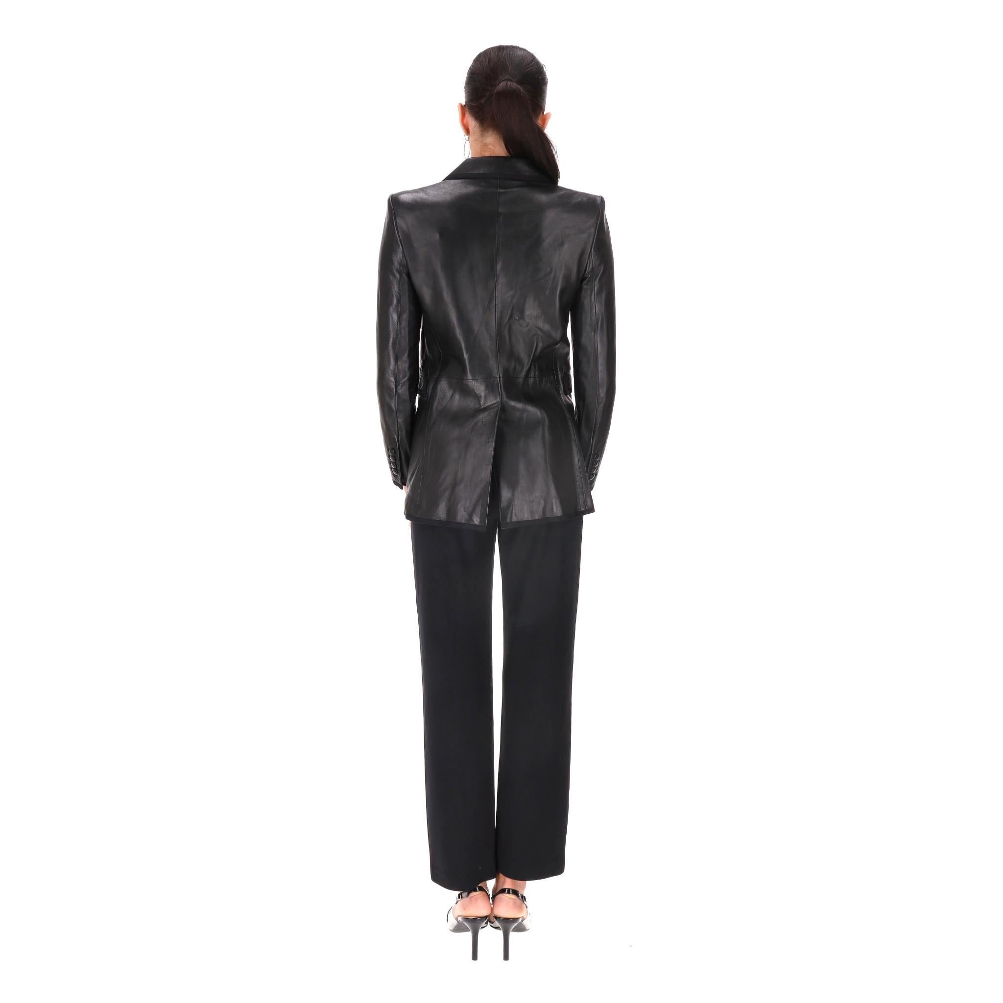 Blazer in pelle di agnello di Saint Laurent In condizioni buone in vendita a London, GB