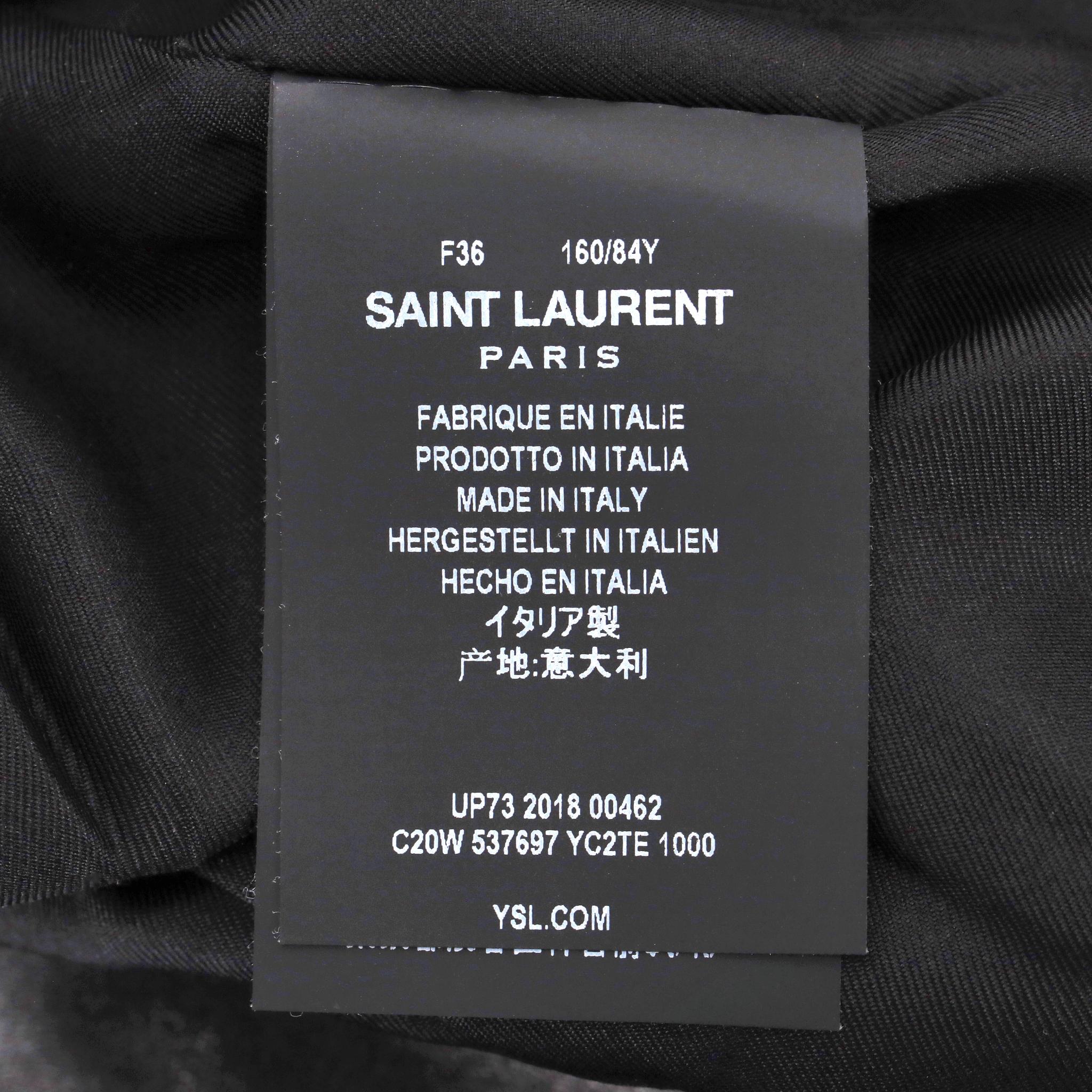 Blazer in pelle di agnello di Saint Laurent in vendita 4