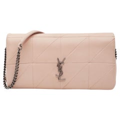 Saint Laurent Lambskin Monogram Jamie Marble Pink Medium