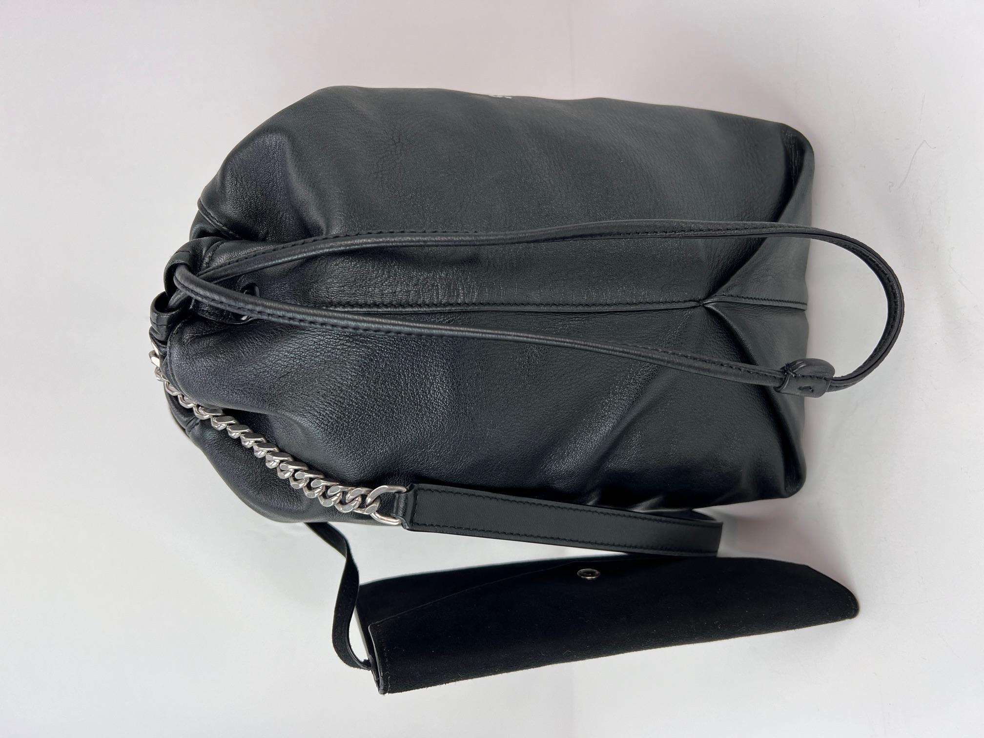 Saint Laurent Lambskin Teddy Drawstring Sac Bucket Bag For Sale 6