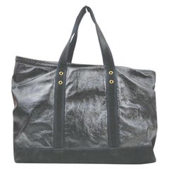 Vintage Saint Laurent Large Black Shopper Tote Bag  863098