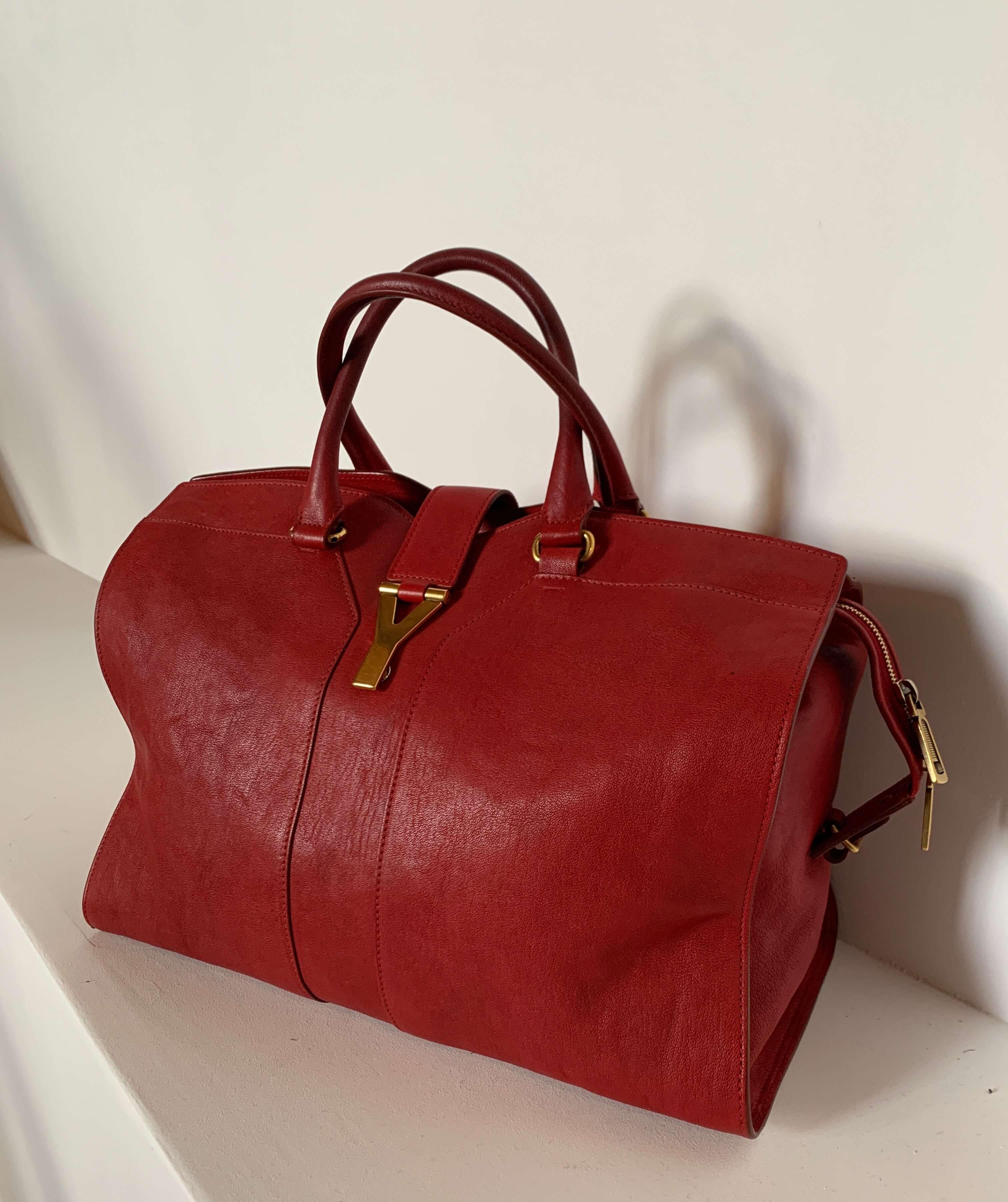 SAINT LAURENT, große Handtasche „CHIC“-Modell (Leder) im Angebot