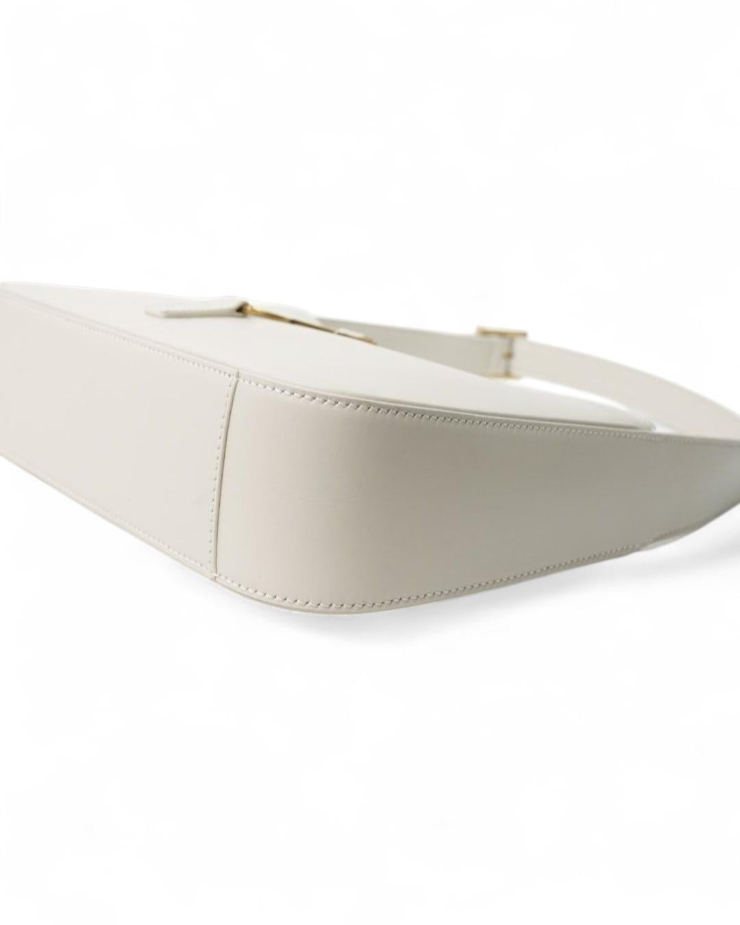 Saint Laurent Le 5 à 7 Hobo Blanc en vente 4