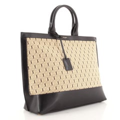 Saint Laurent Le Monogram Tote Monogram All Over Canvas and Leather Large