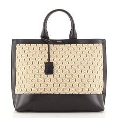 Saint Laurent Le Monogram Tote Monogram All Over Canvas and Leather Large