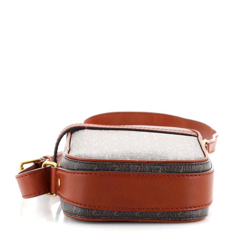 Le MONOGRAMME crossbody pouch in CASSANDRE canvas and smooth