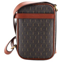 Saint Laurent Le Monogramme Crossbody Pouch Monogram All Over Coated Canv