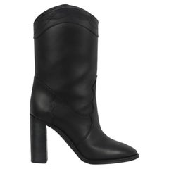 Saint Laurent Leather Boots Eu 39 Uk 6 Us 9