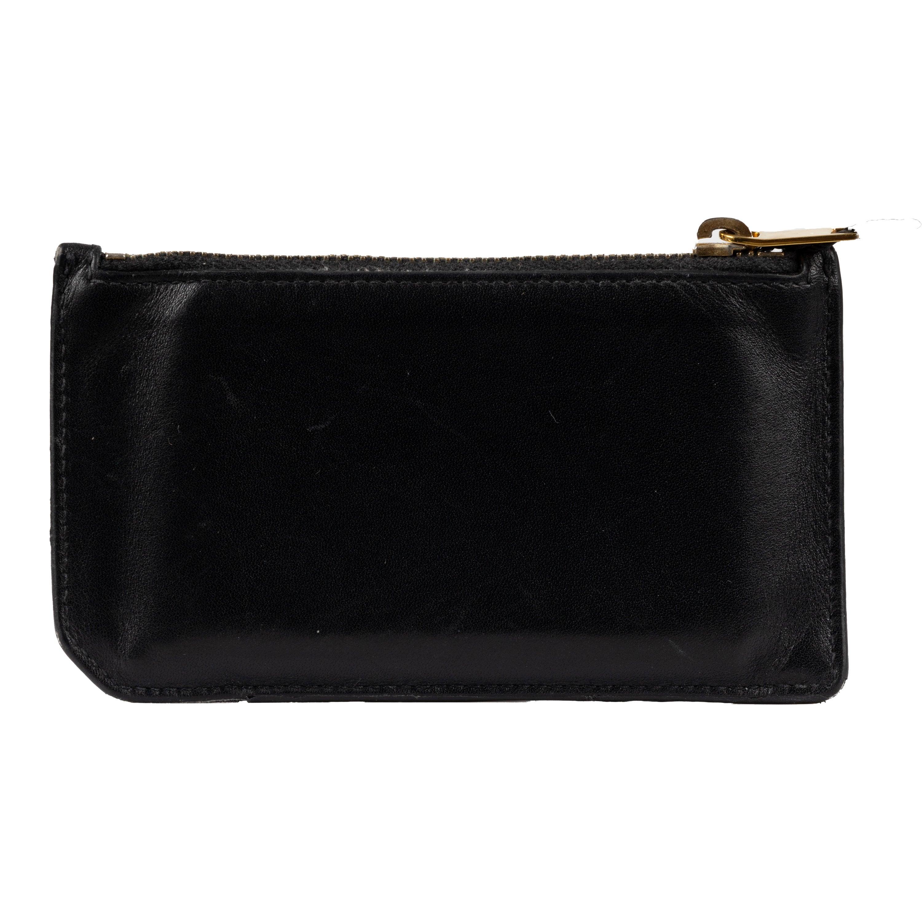 Black Saint Laurent Leather Card Holder - '10s For Sale