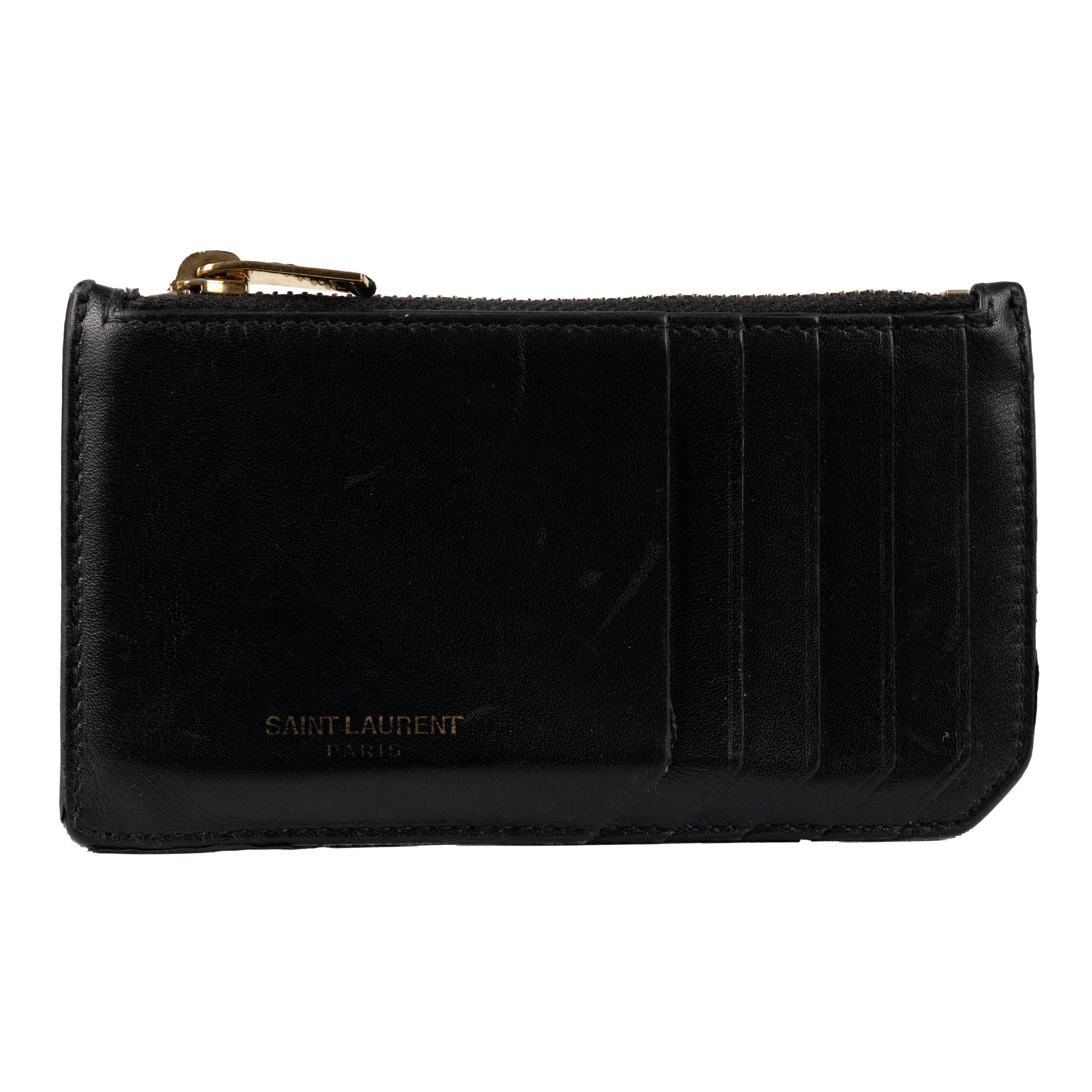 Porte-cartes en cuir Saint Laurent - années 10