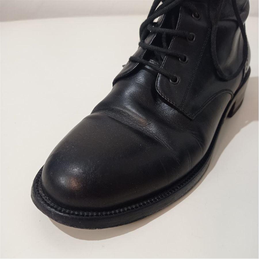 Black Saint Laurent Leather half boots size 40 For Sale