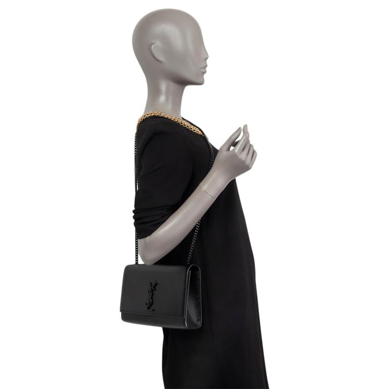 Kate Medium Leather Shoulder Bag in Black - Saint Laurent