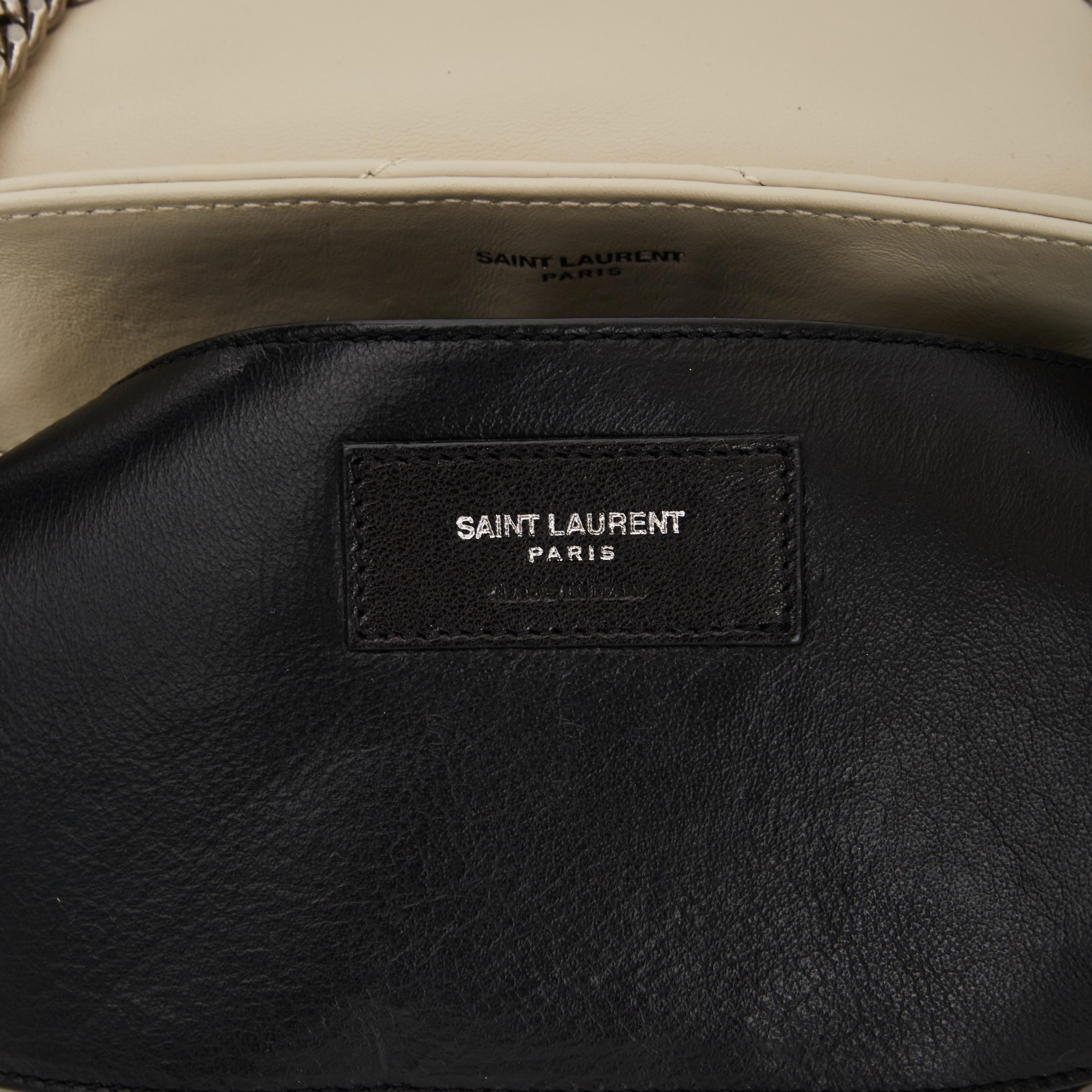 Women's or Men's Saint Laurent Leather Matelasse Off-white Small Loulou Shoulder Bag