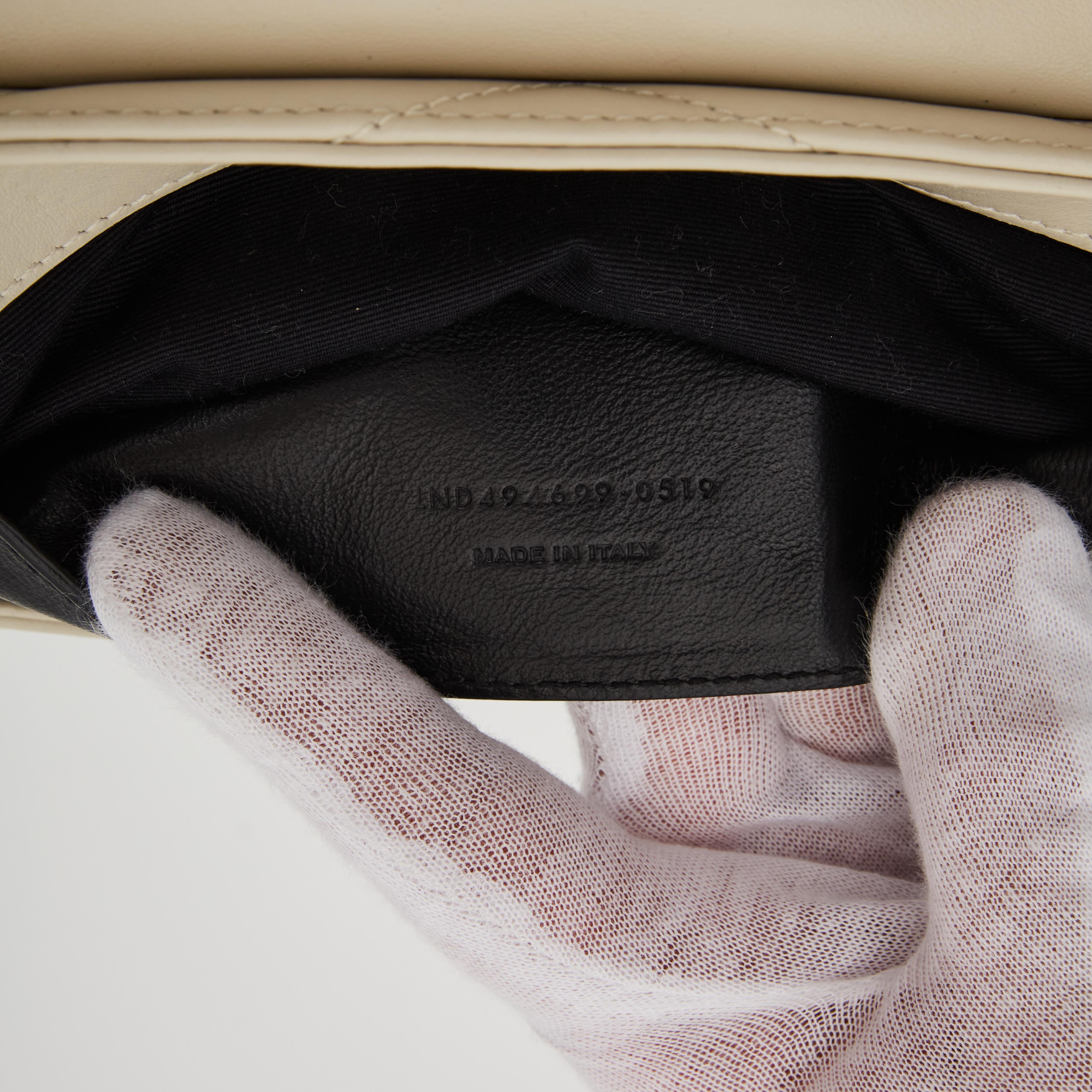Saint Laurent Saint Laurent Leder Matelasse Off-white Kleine Loulou Umhängetasche 2