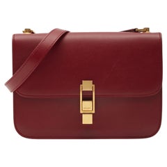 Saint Laurent Leather Red Opyum Le Carre Shoulder Bag