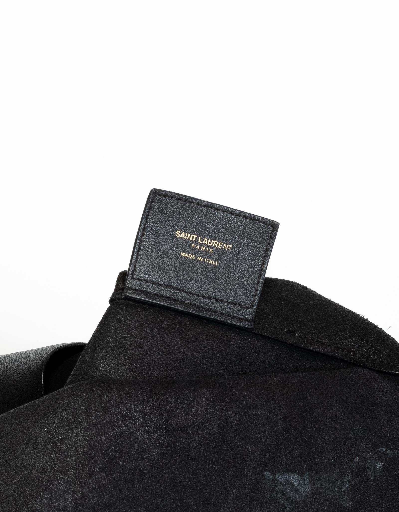 da uomo o donna Saint Laurent Shopping Tote in pelle nera