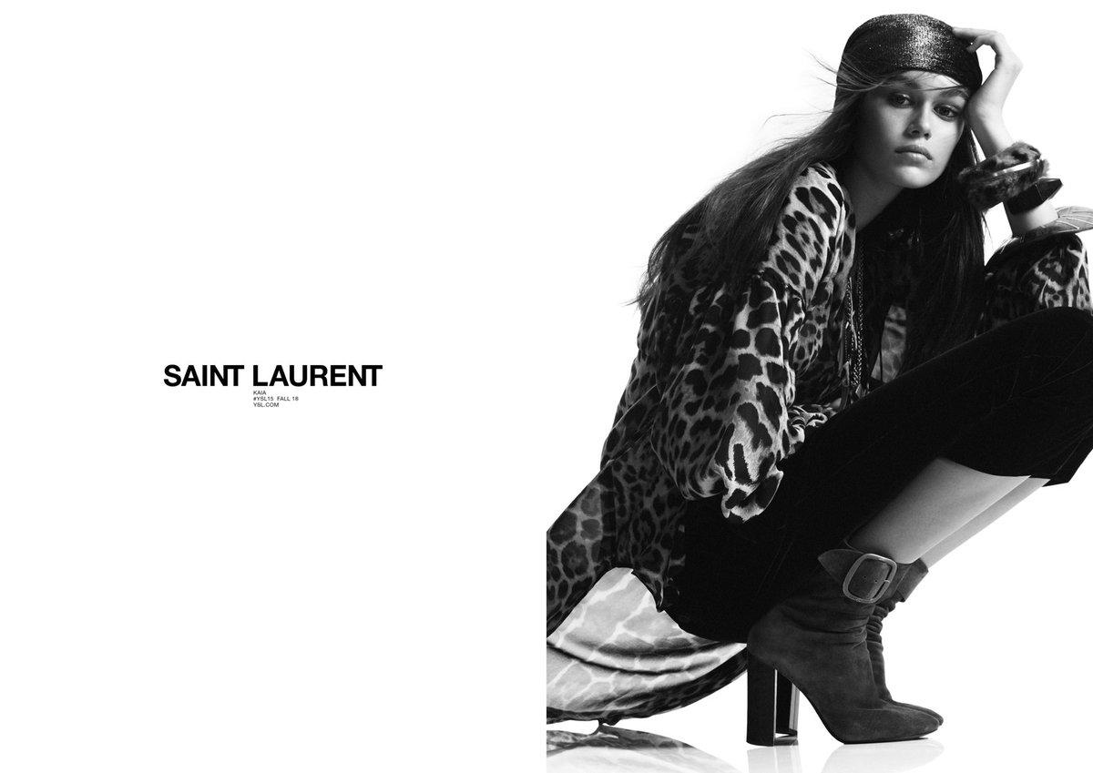 SAINT LAURENT Bottes en joplin imprim lopard avec boucle 5