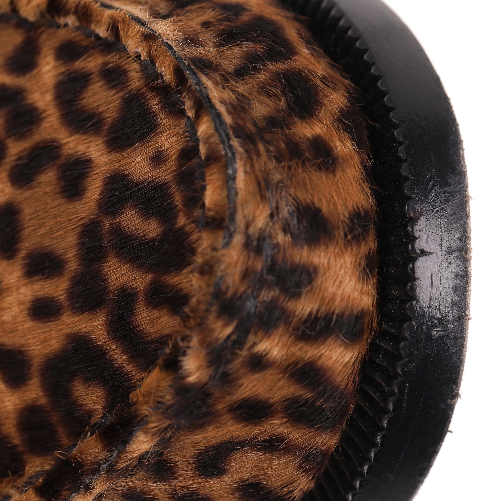 Saint Laurent Leopard Print Pony Hair Le Loafers For Sale 5