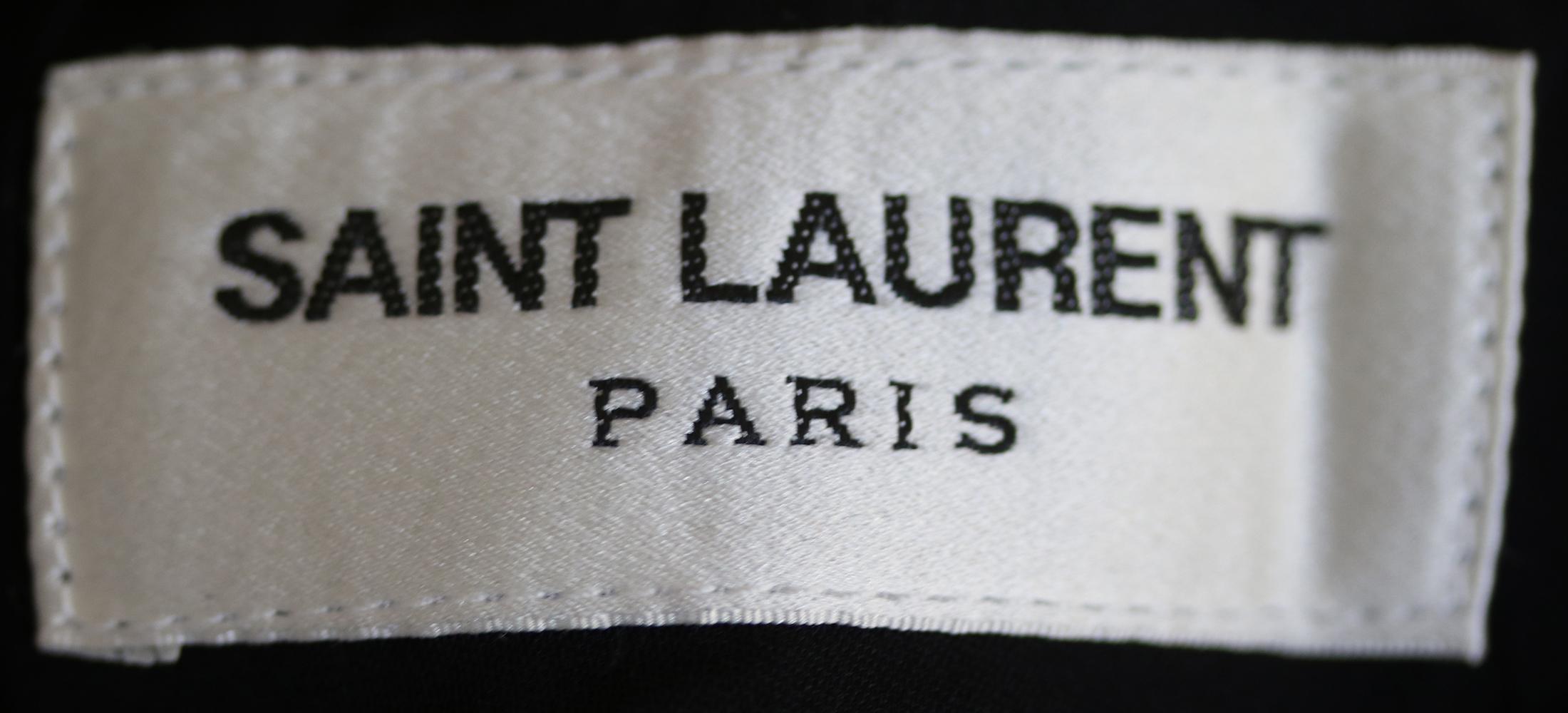 Saint Laurent Leopard-Print Ruffle Mini Dress In New Condition In London, GB