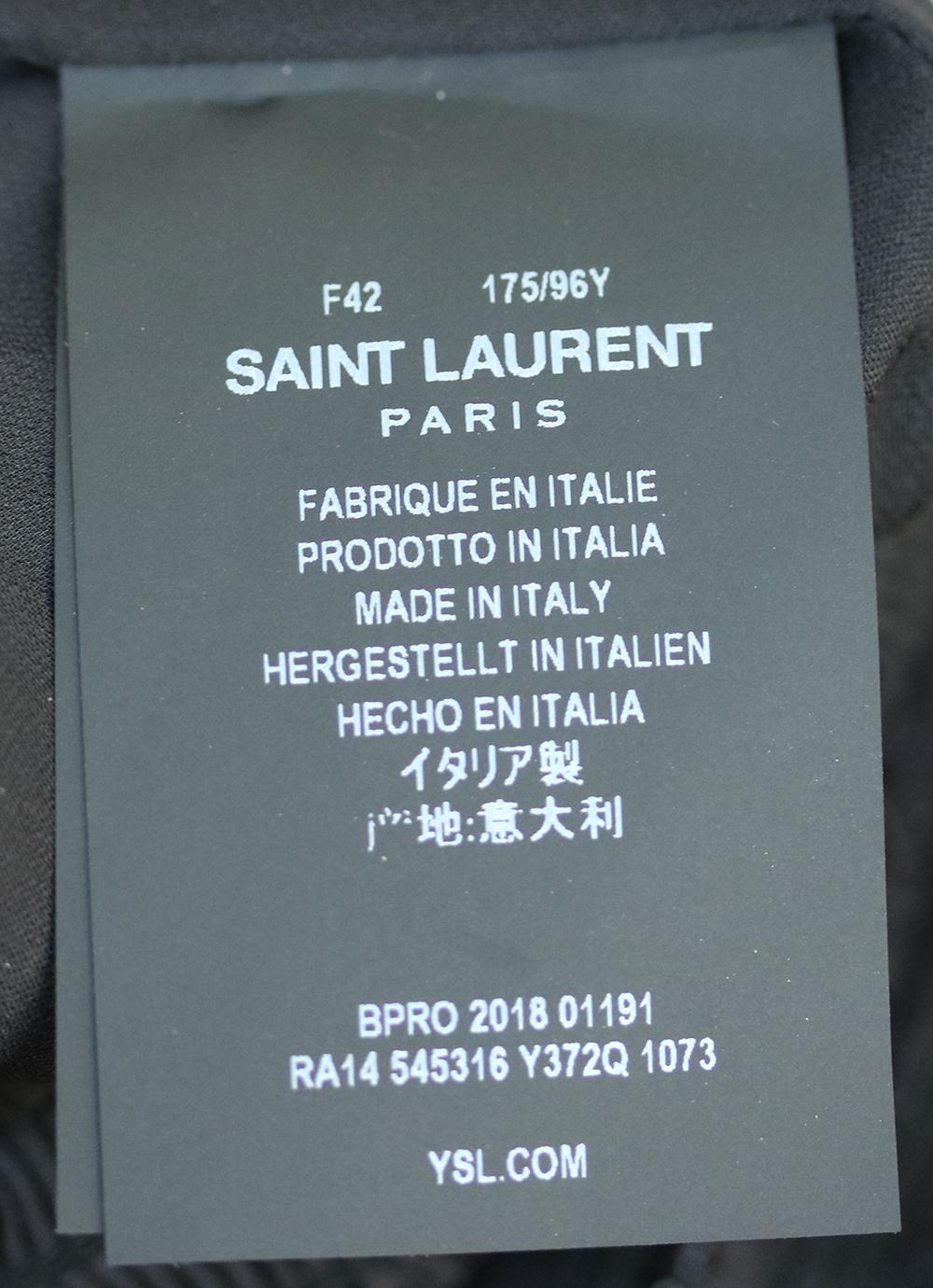 Women's Saint Laurent Leopard-Print Ruffle Mini Dress