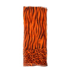 Saint Laurent Leopard Print Scarf - '00s