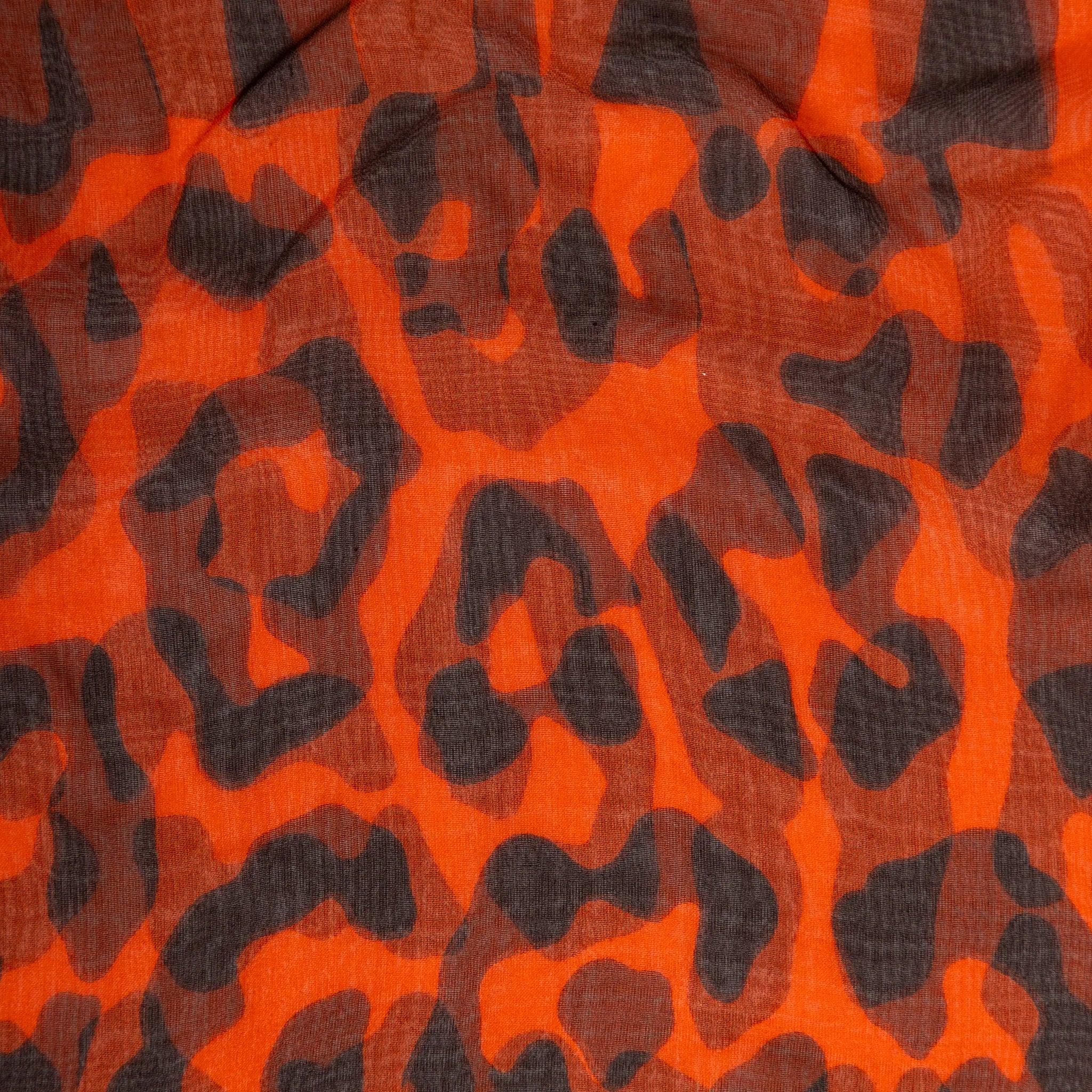 Bufanda Saint Laurent con estampado de leopardo - Años 00 en Excelente estado para la venta en Milano, IT