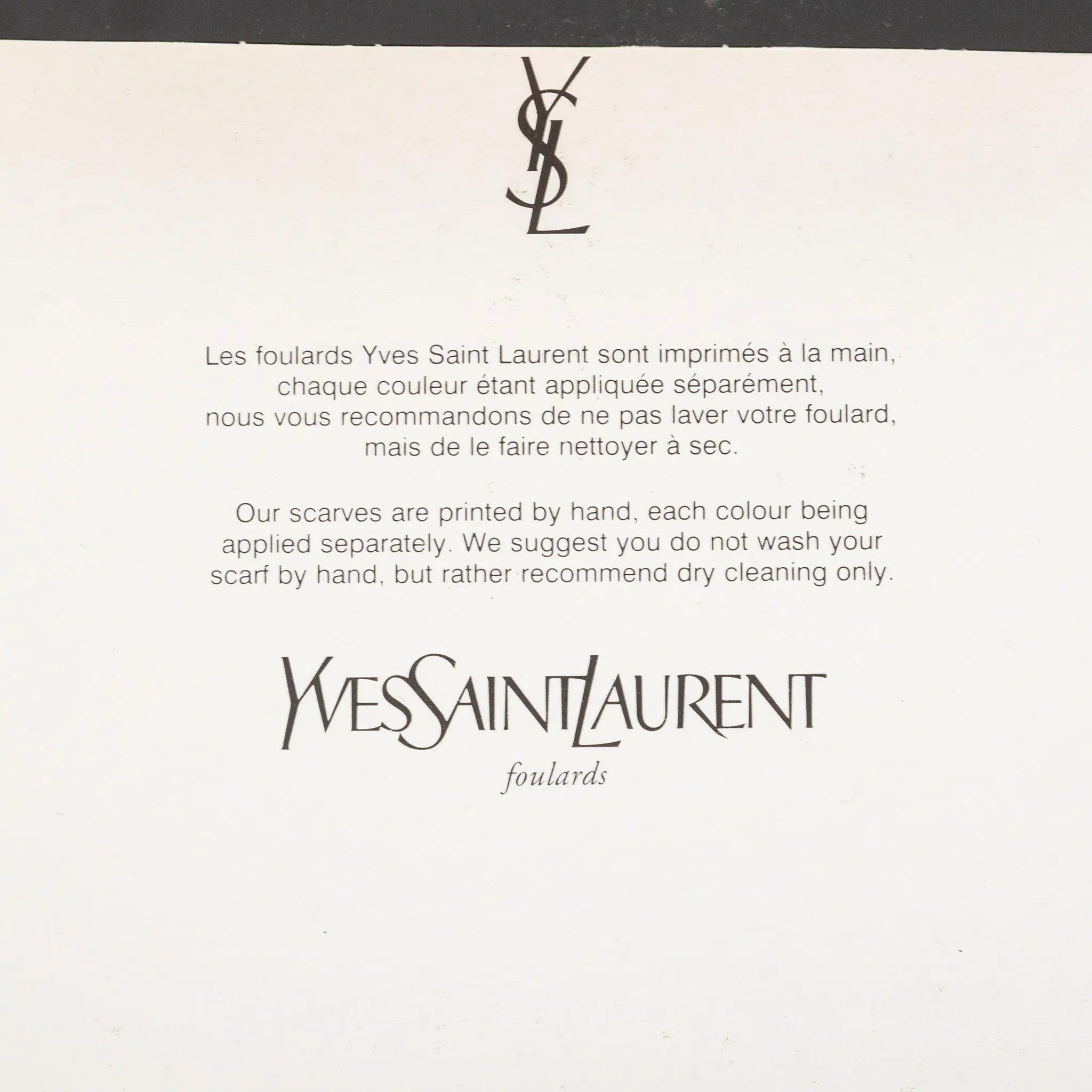 Bufanda Saint Laurent con estampado de leopardo - Años 00 en venta 4