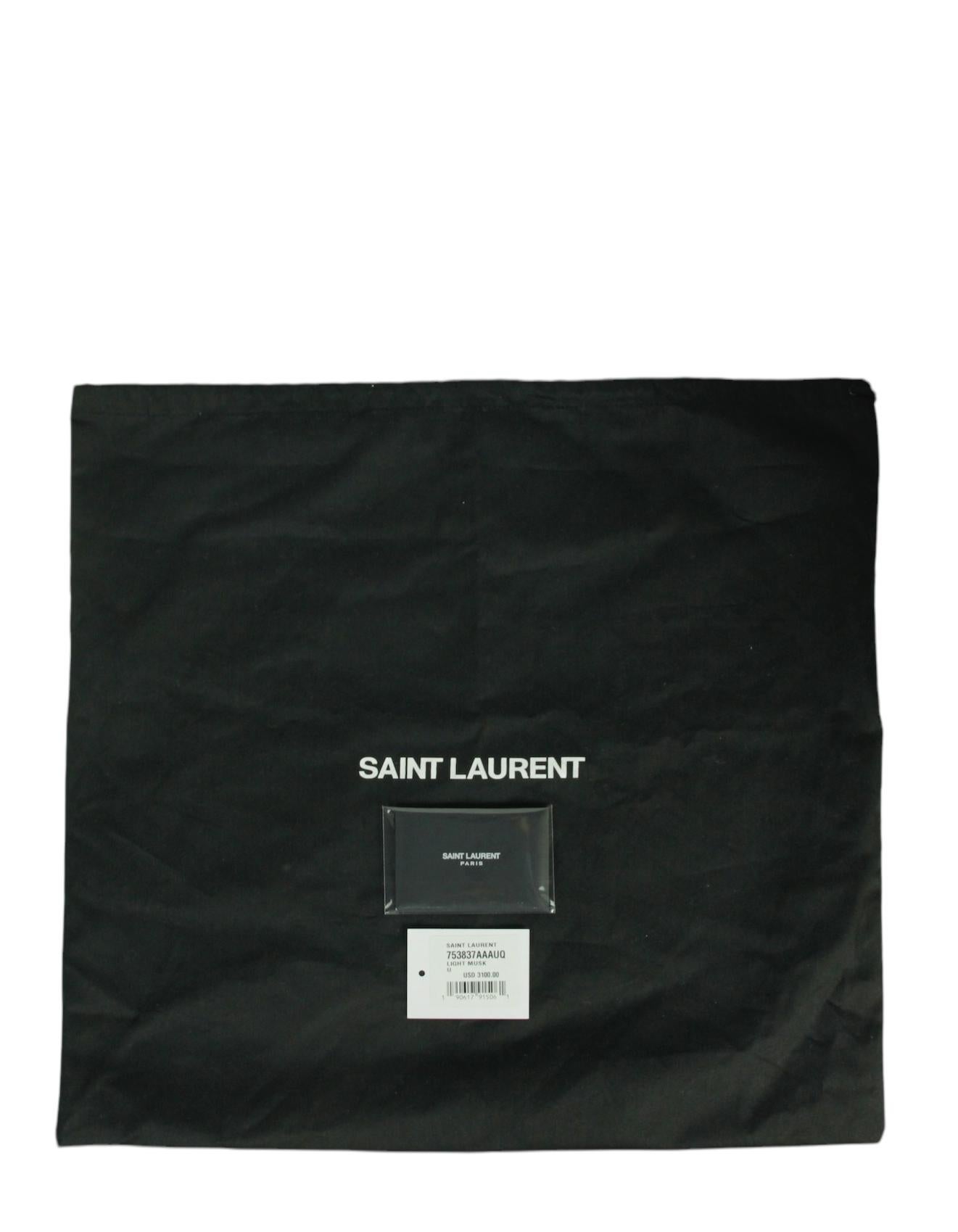 Saint Laurent Light Musk Green Large Le 5 a 7 Supple Leather Shoulder bag 4