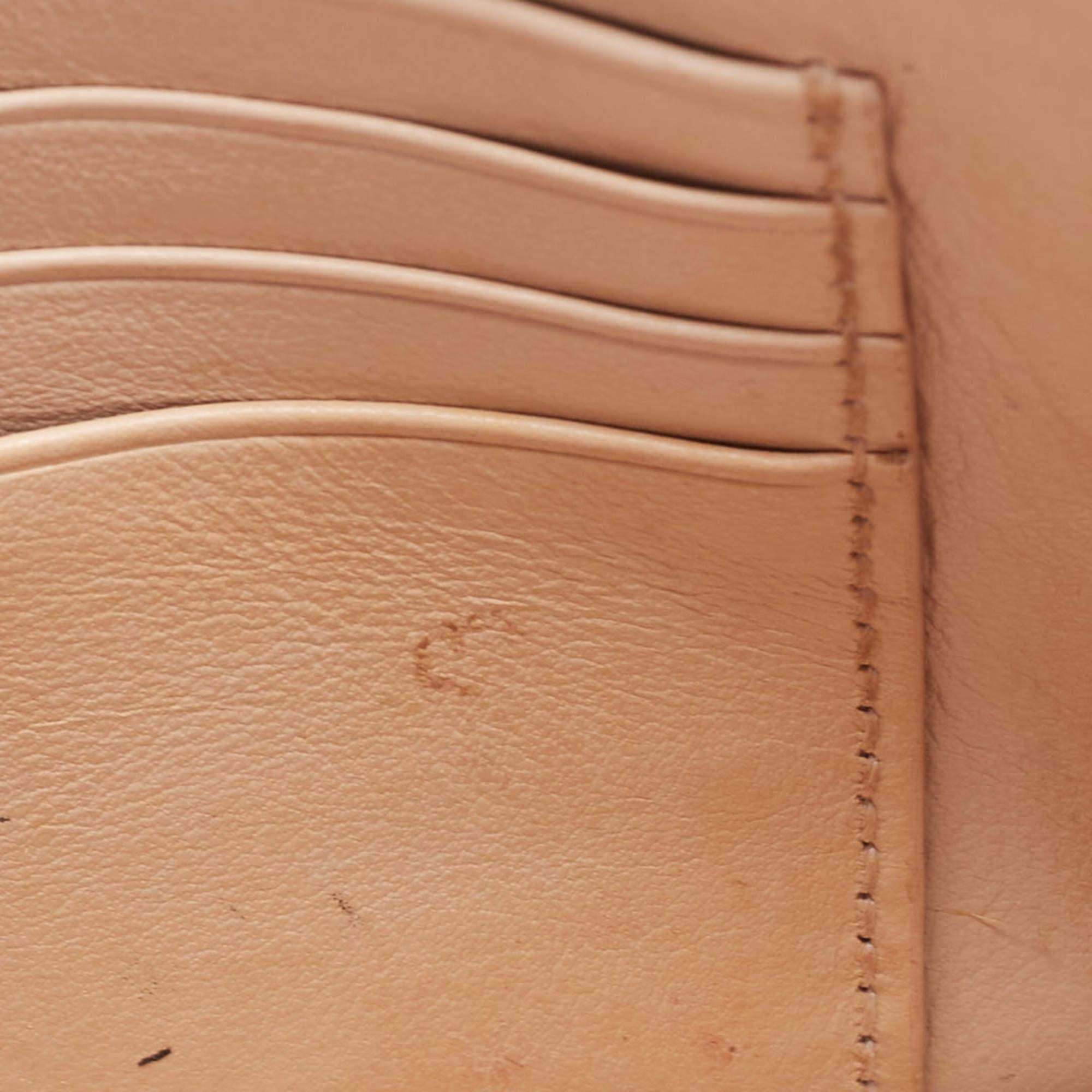 Saint Laurent Light Pink Leather Sunset Wallet On Chain For Sale 2