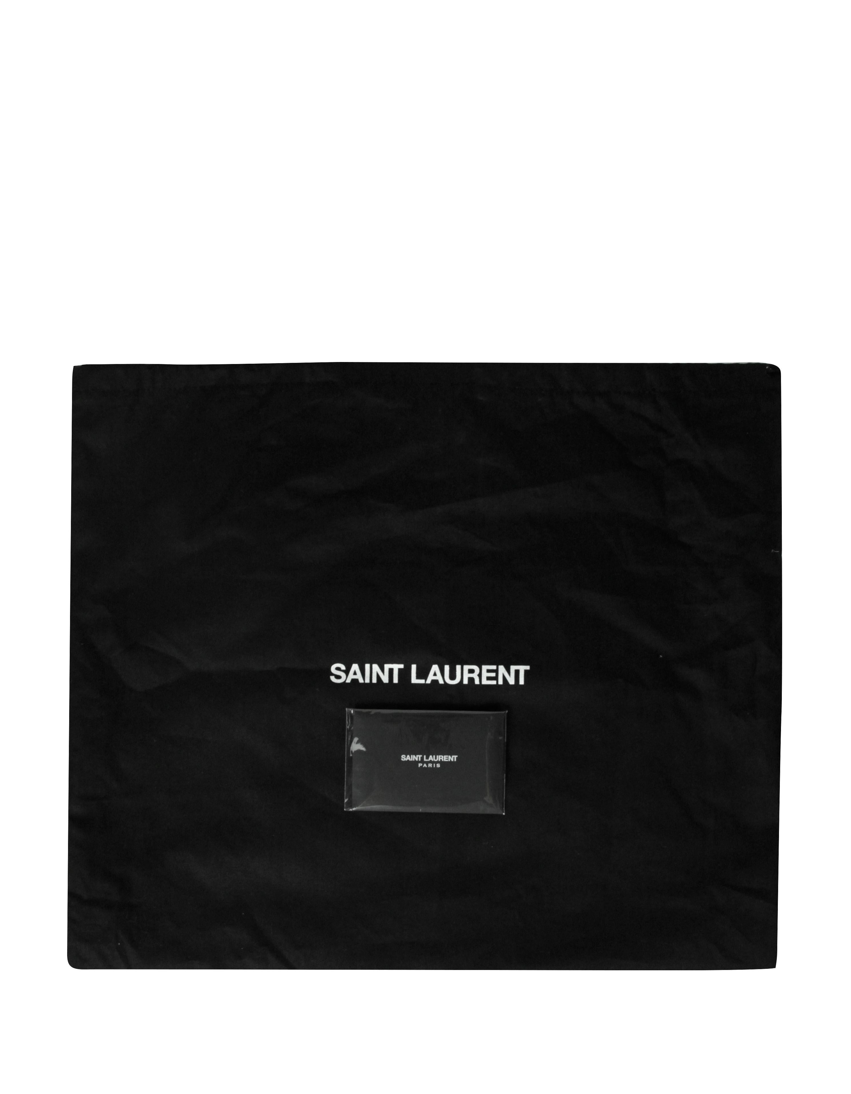 Saint Laurent Lipstick Fuchsia Pink Satin Quilted Large Sade Clutch Bag rt $1590 2