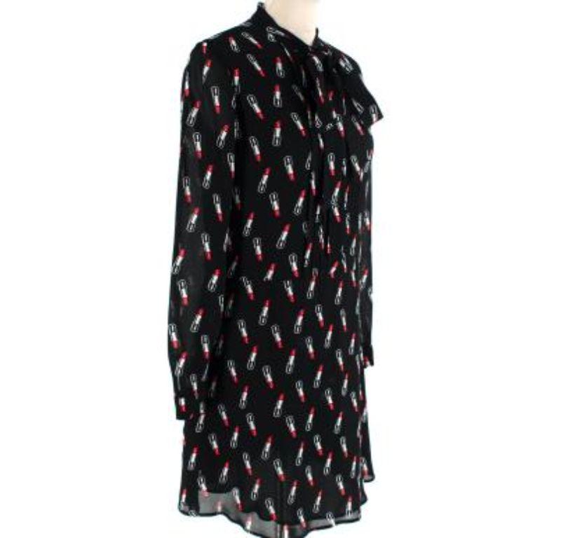 Women's Saint Laurent Lipstick Print Dress For Sale