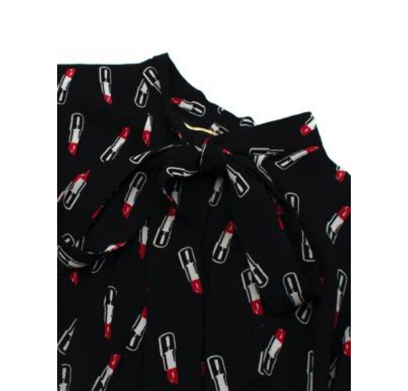 Saint Laurent Lipstick Print Dress For Sale 2