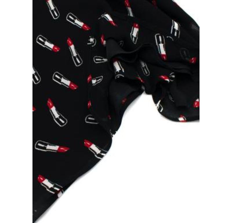 Saint Laurent Lipstick Print Dress For Sale 3