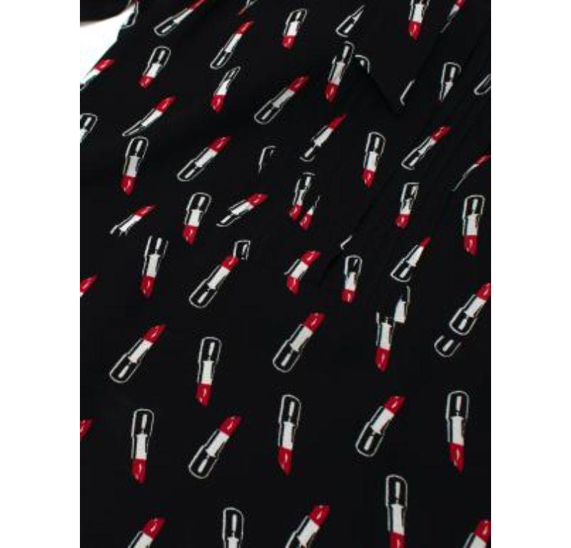 Saint Laurent Lipstick Print Dress For Sale 4