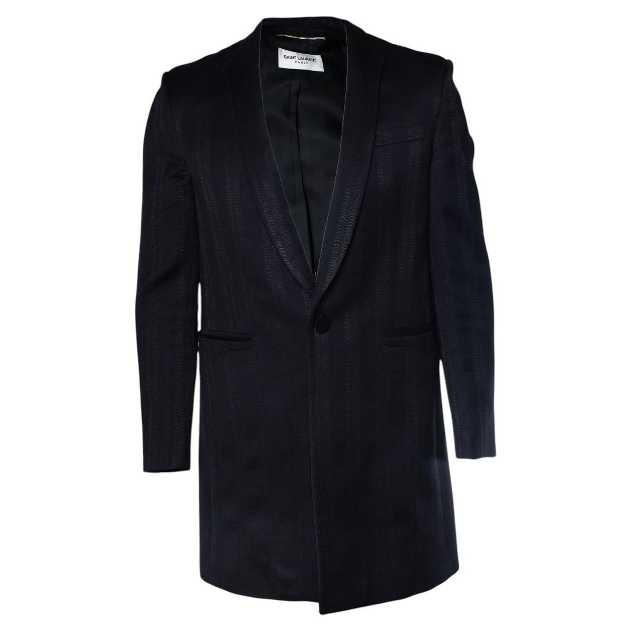 Saint Laurent, Long jacquard woven blazer