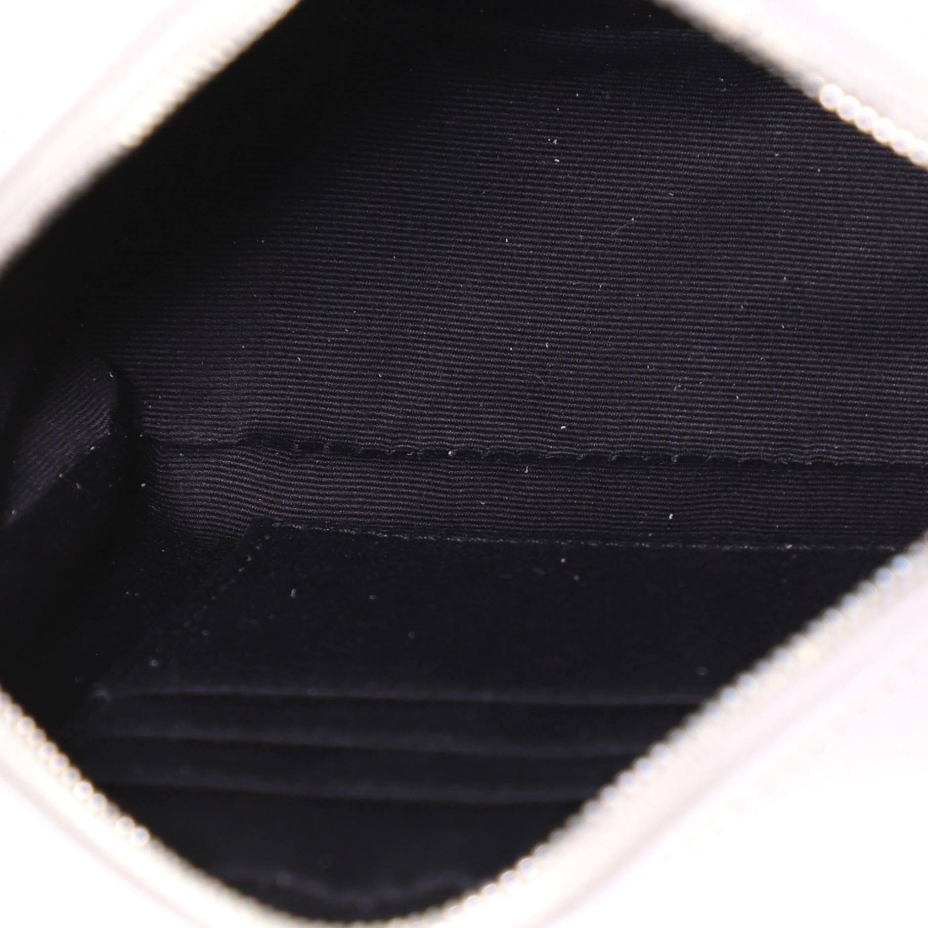 Gray Saint Laurent Lou Belt Bag Matelasse Chevron Leather